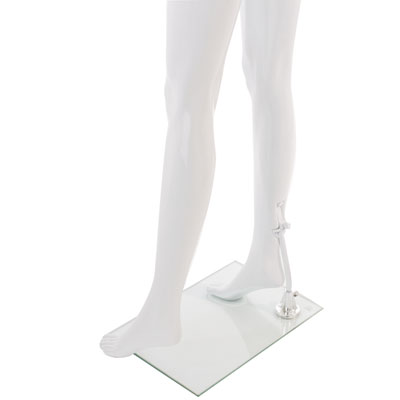 Mannequin femme en plastique finition laquée, bras le long du corps - Mannequins abstraits-2