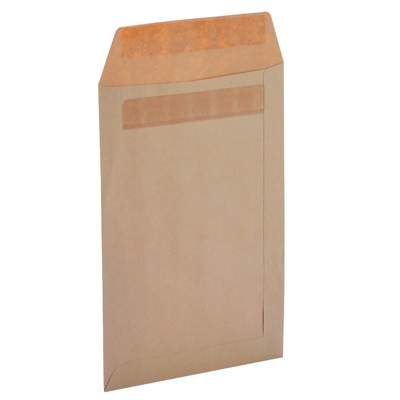 Pochettes sans soufflet fermeture autocollante - Enveloppes kraft brun-3